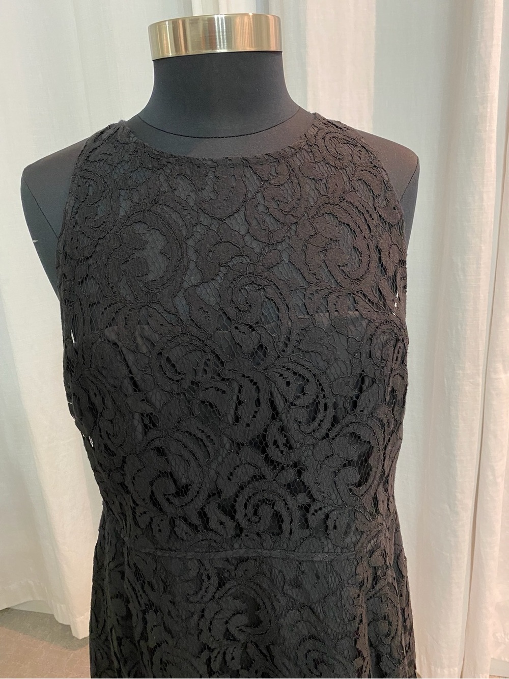J. Crew Black Strapless Lace Cocktail Dress